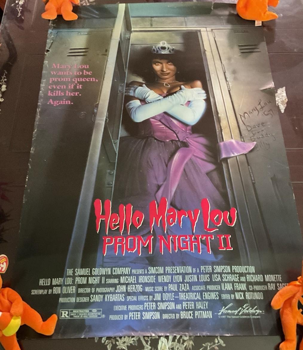 Hello Mary Lou Prom Night 2 Theatrical Movie Poster New In Fair Condition ￼