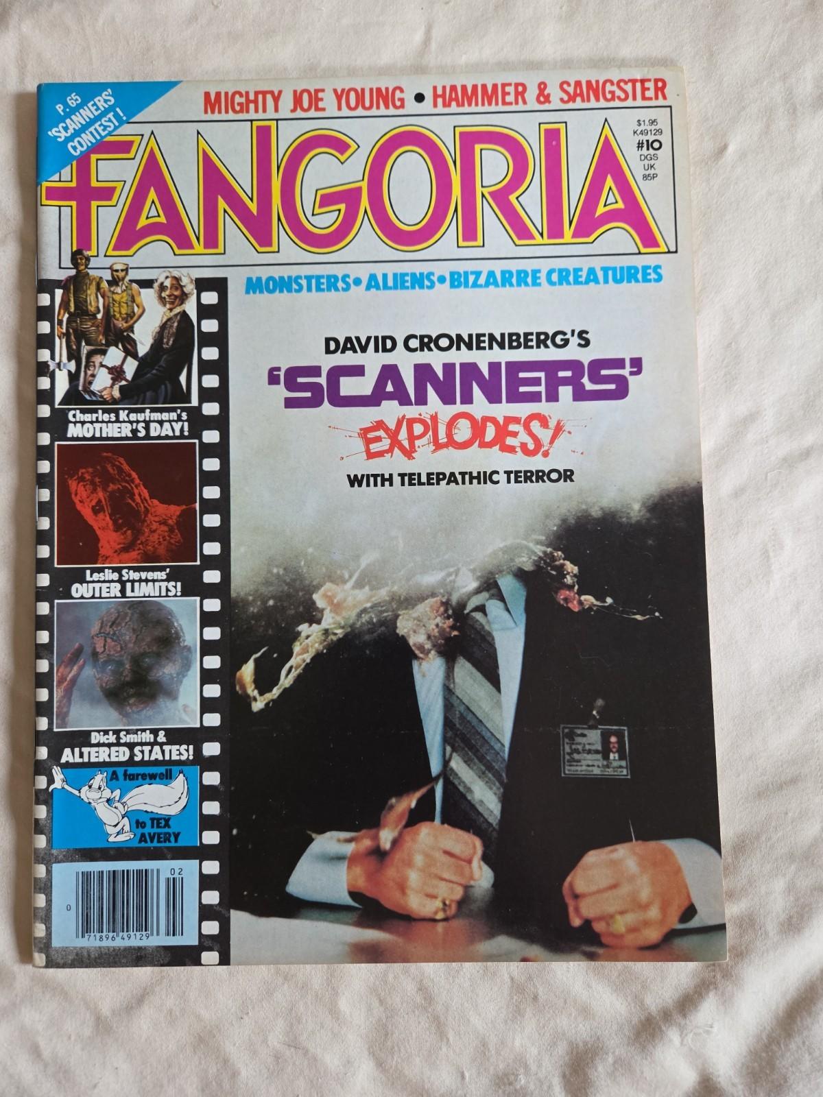 Fangoria Issue 10 (January 1981) Scanners, Mother's Day 