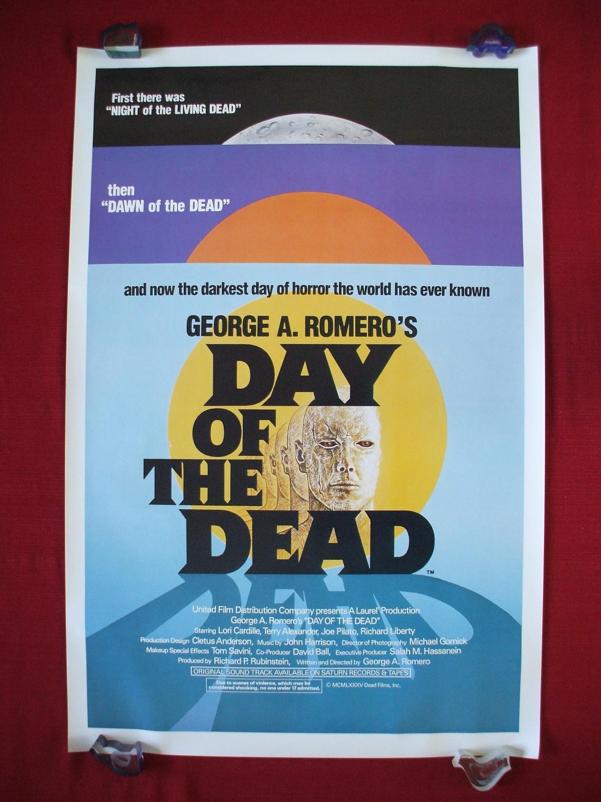 DAY OF THE DEAD * 1985 ORIGINAL MOVIE POSTER 1SH ROLLED GEORGE ROMERO HALLOWEEN
