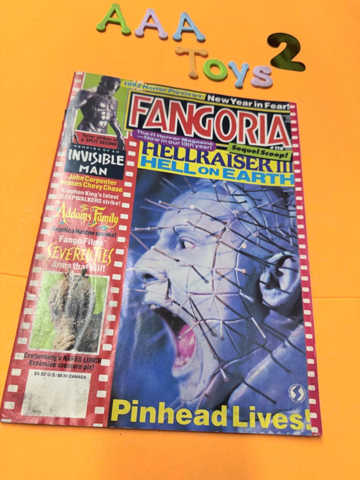 Fangoria #110 Hellraiser III Pinhead Hell on Earth The Addams Family
