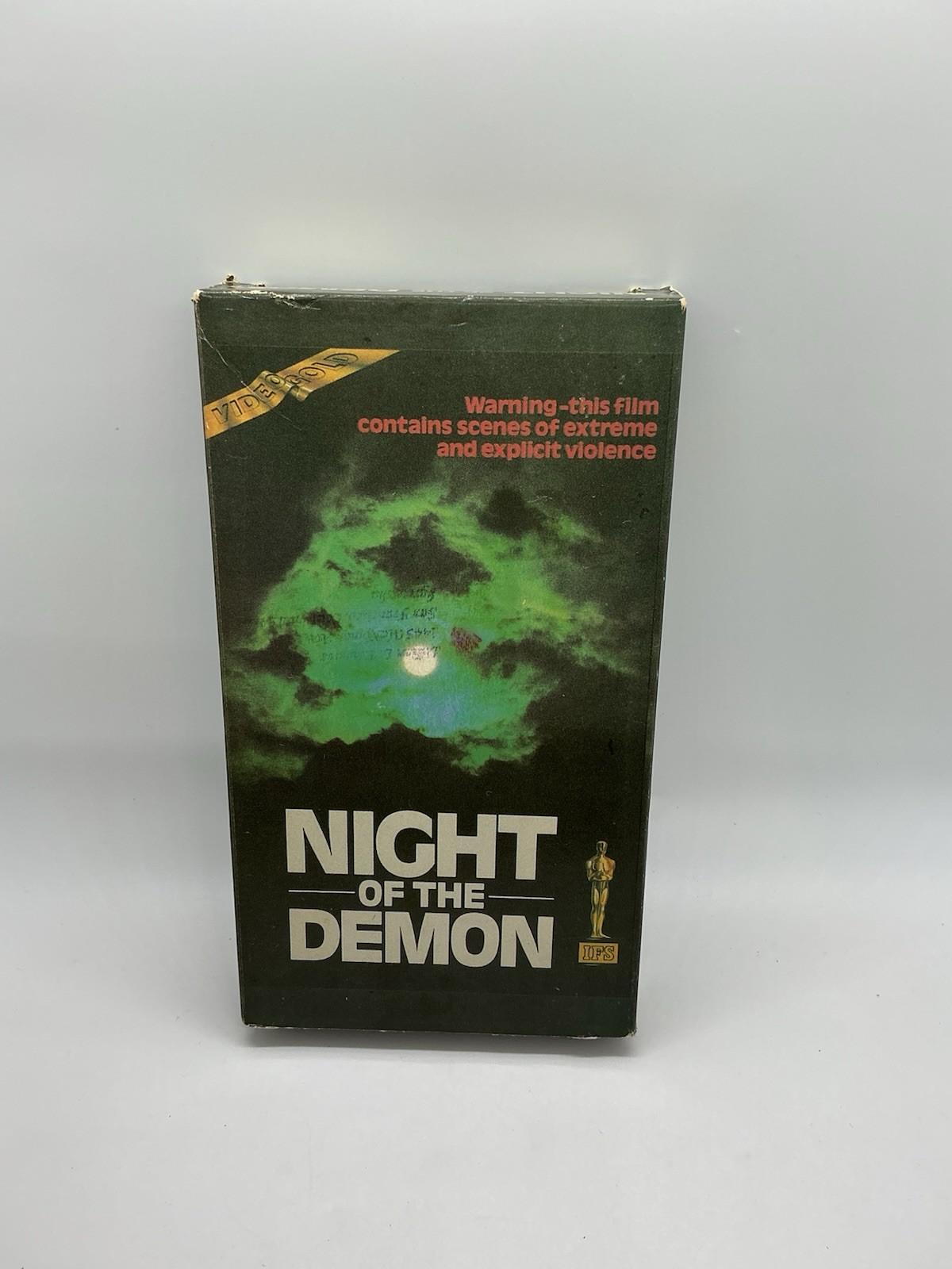 Night Of The Demon (1988, VHS Tape) Vintage RARE Horror Tested