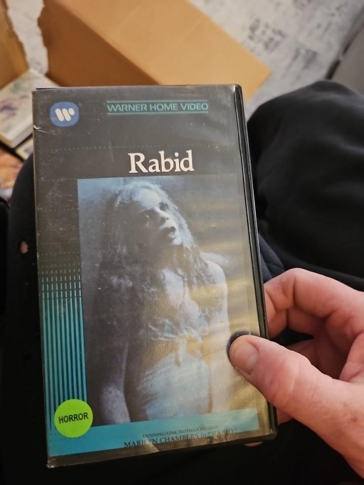Rabid VHS 1977  Marilyn Chambers Warner Home Video Big Box Tested Excellent Cond