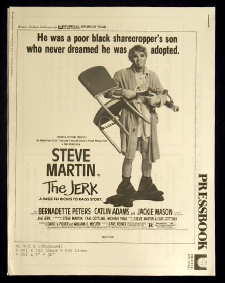 THE JERK ORIGINAL PRESS BOOK 1978 STEVE MARTIN 16 PAGES PRESSBOOK