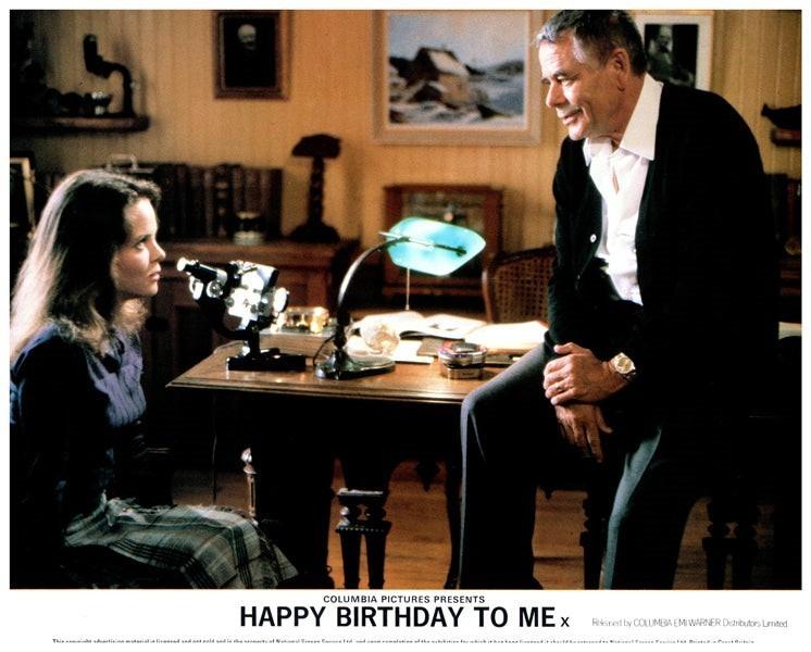Happy Birthday to Me Original Lobby Card Melissa Sue Anderson Glenn Ford 1981