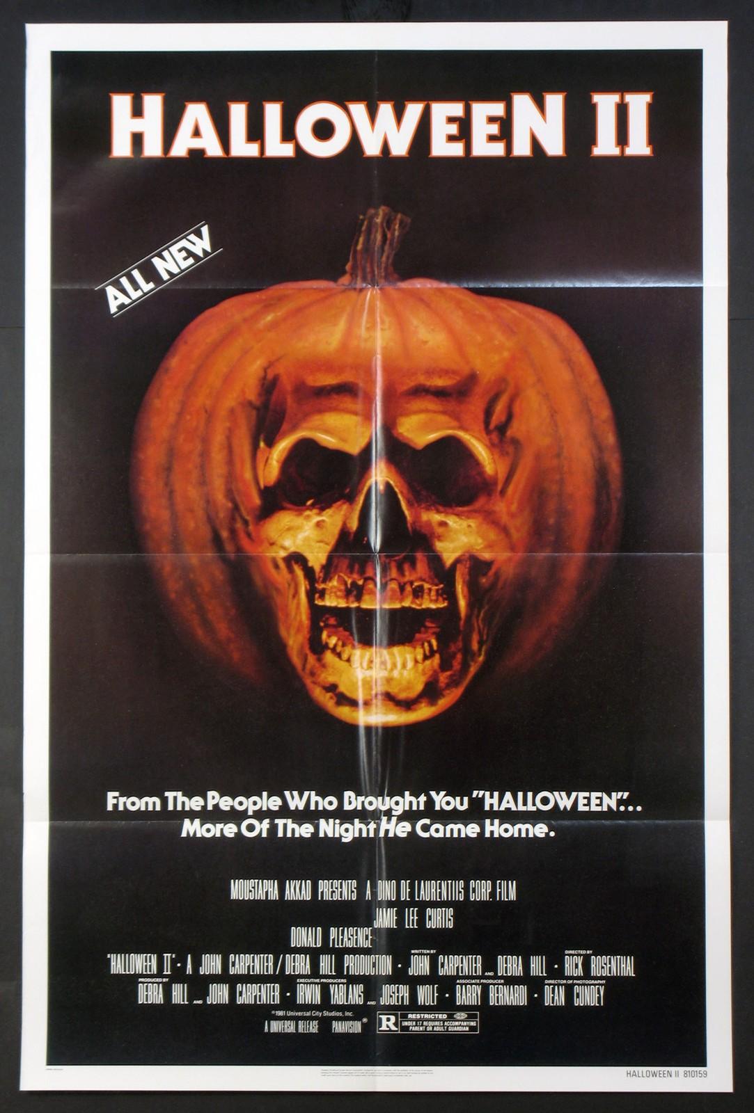 HALLOWEEN II 2 JOHN CARPENTER HORROR 1981 1-SHEET