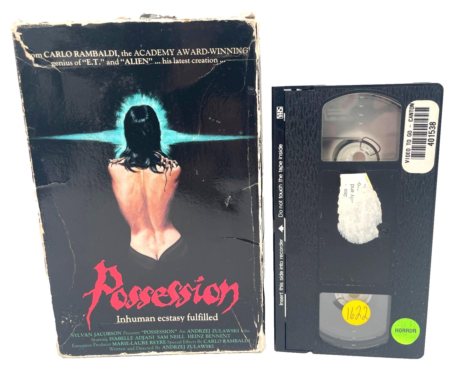 POSSESSION 1981 VHS Big Box *Wynmore Video* Sam Neil RARE Horror Ex-Rental!