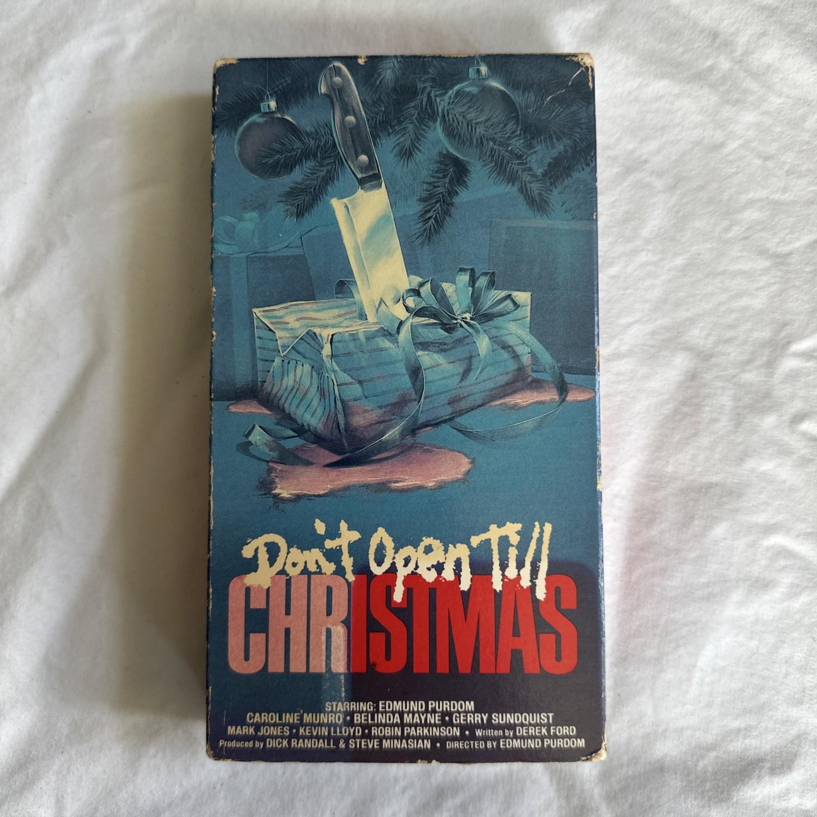 Don't Open Till Christmas VHS 1984 Horror Vestron Rare OOP Htf