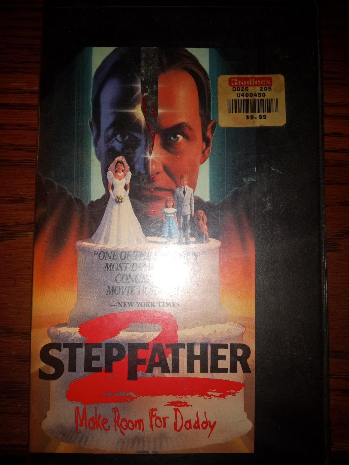 Stepfather 2 VHS Clamshell Former Bradlees Sticker on Cover