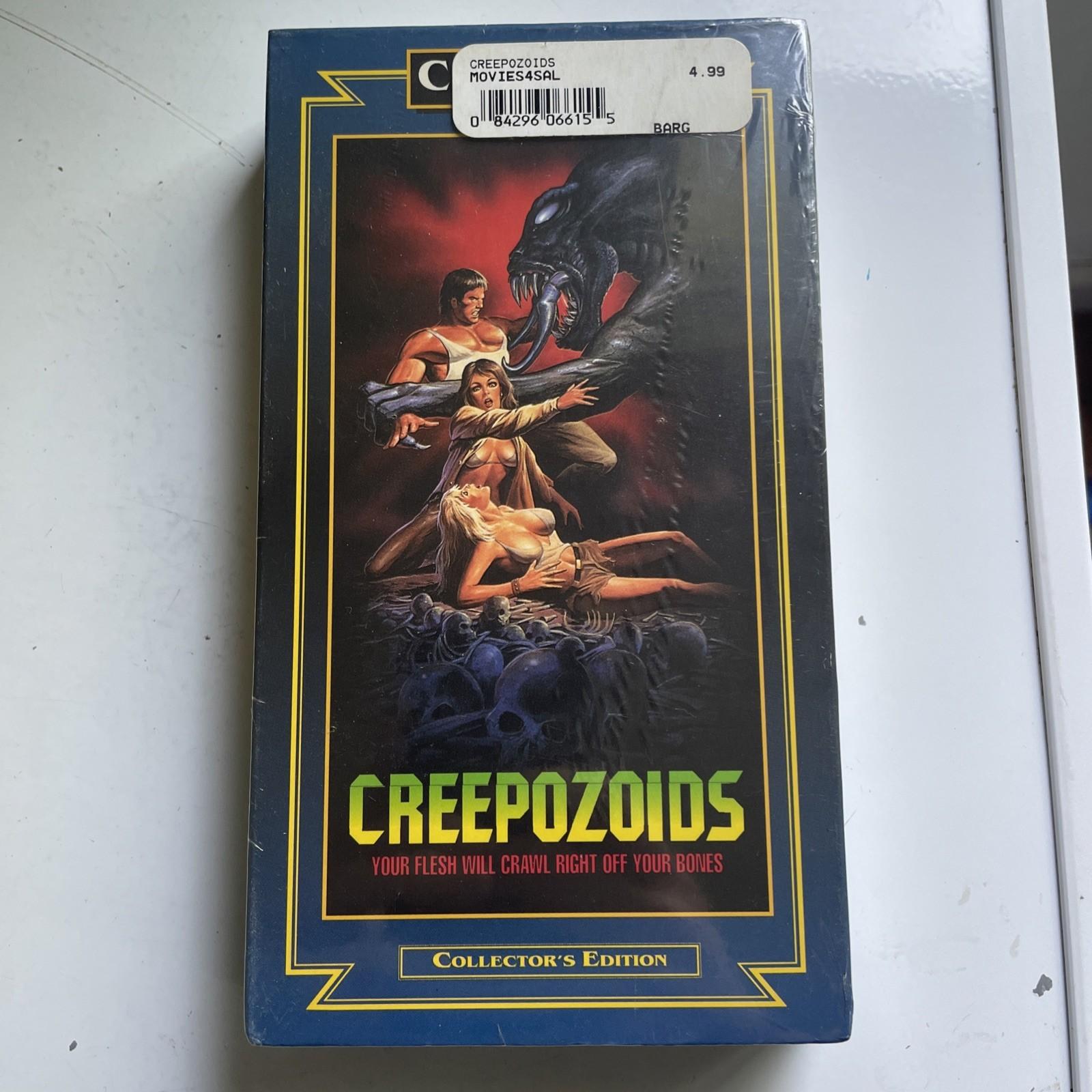 Rare VHS Movie Creepozoids 1987 - BRAND NEW SEALED - Horror cult  