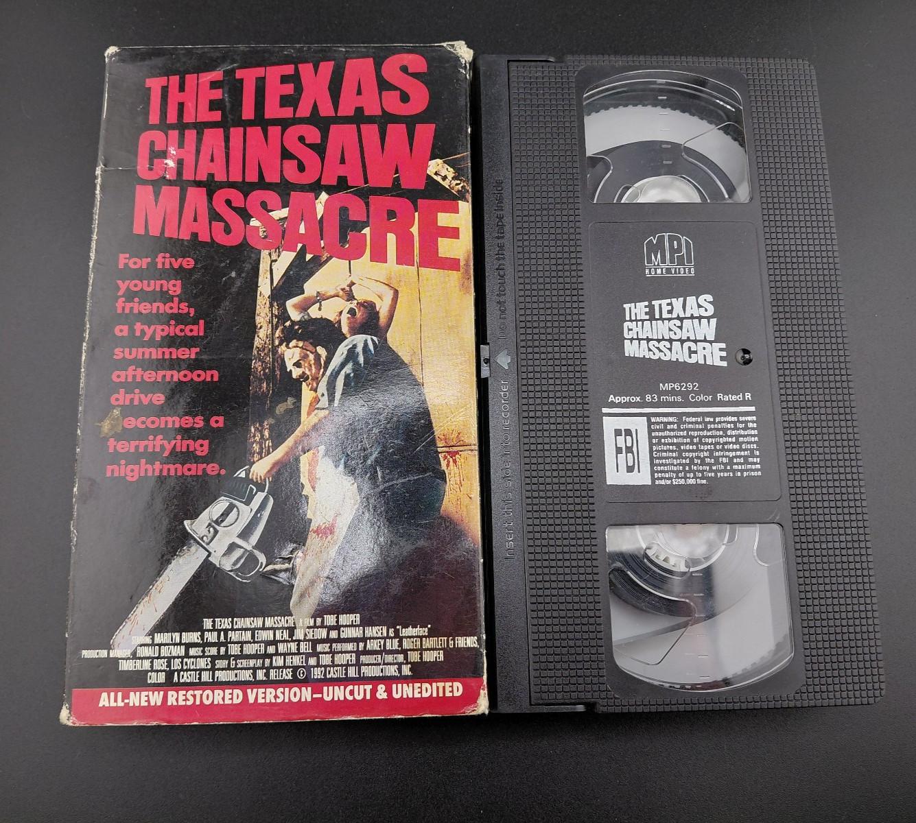Texas Chain Saw Massacre (1974) VHS Restored, Uncut,Unedited 1993 Release