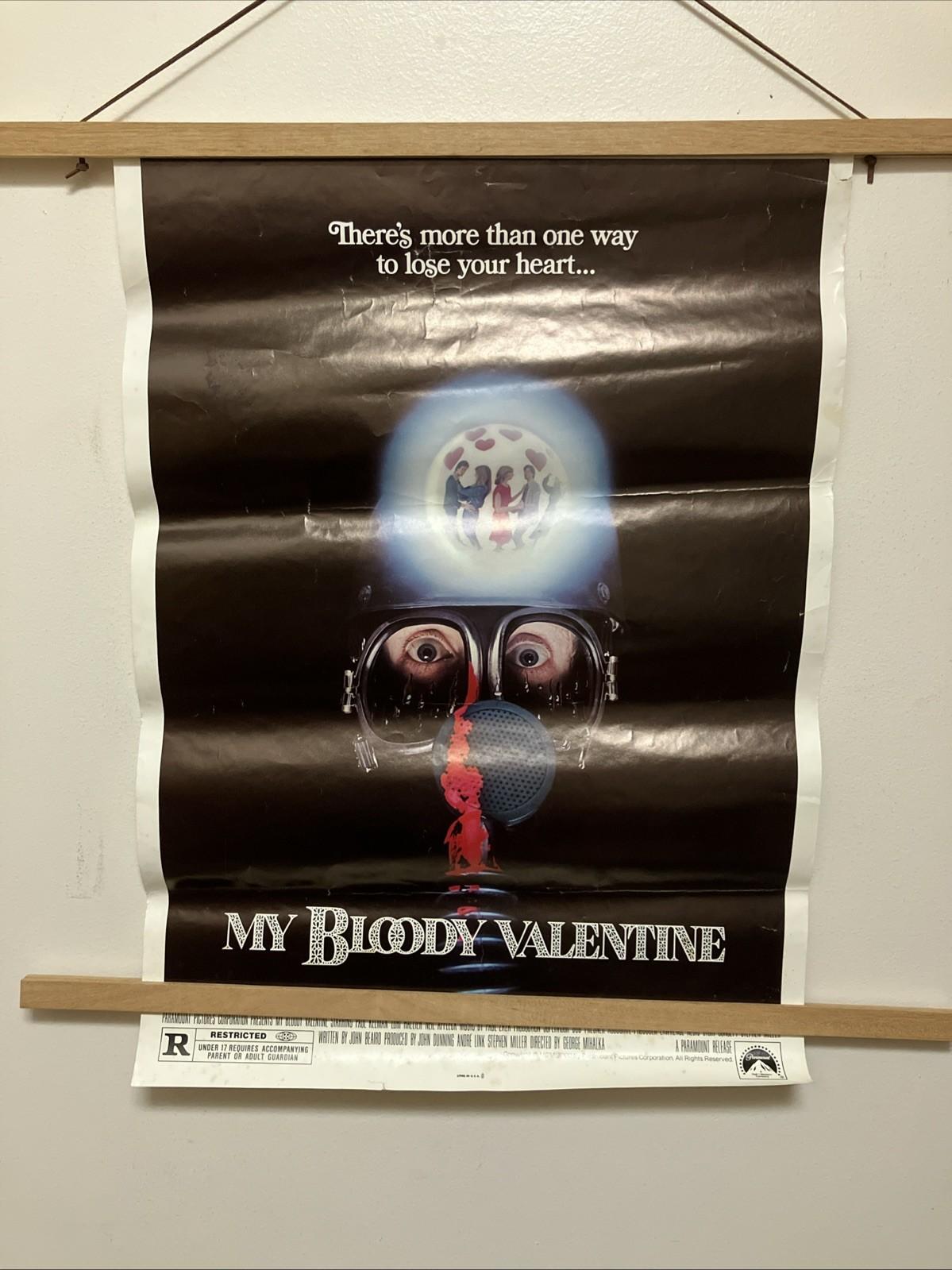 My Bloody Valentine 1981 One Sheet Movie Poster 17”x24”