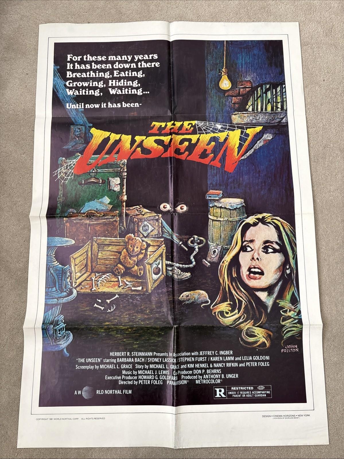 The Unseen (1981) Original US One Sheet Movie Poster
