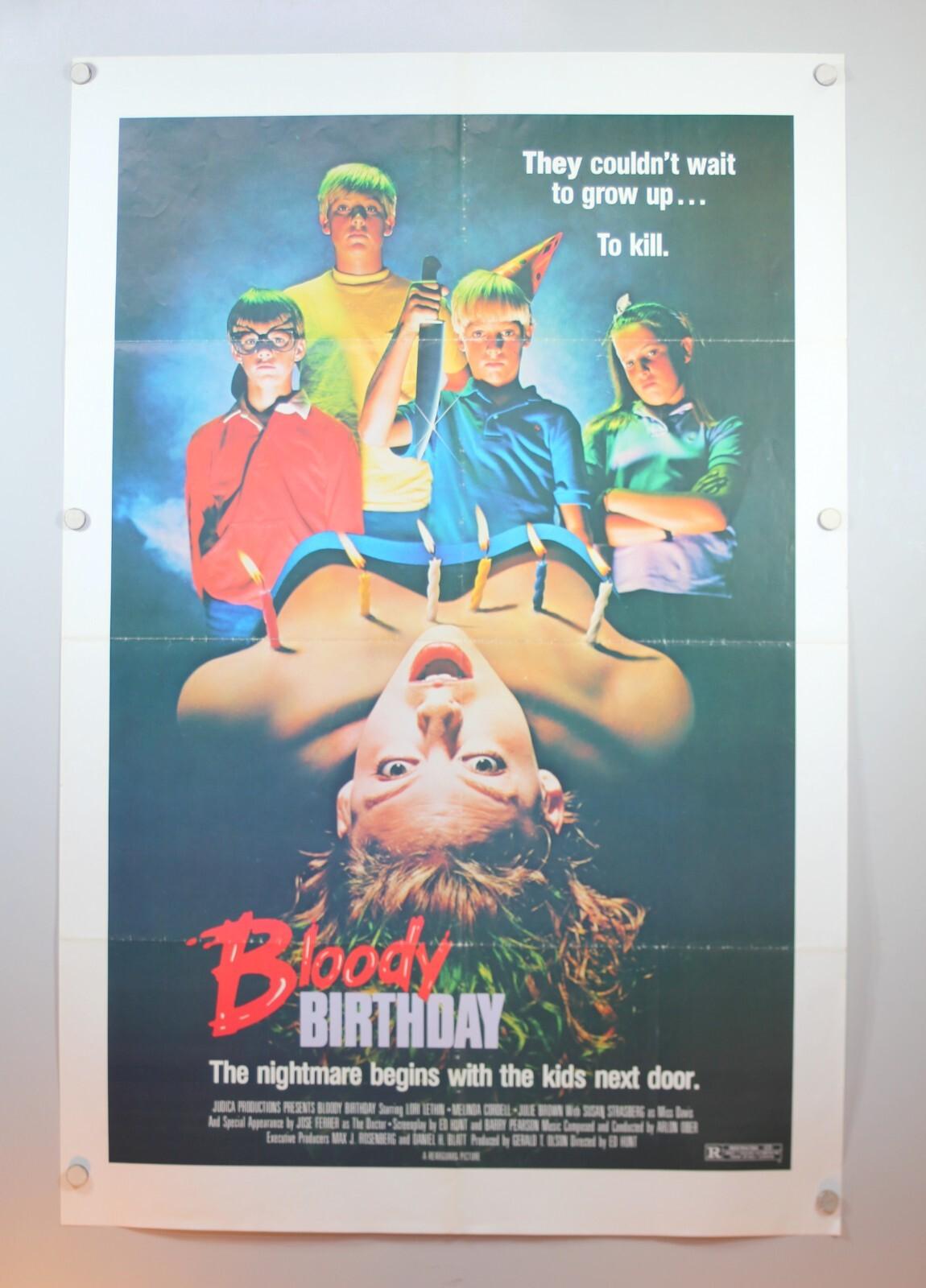 BLOODY BIRTHDAY 1981 Theatrical Movie Poster-27x41" B14-32-14