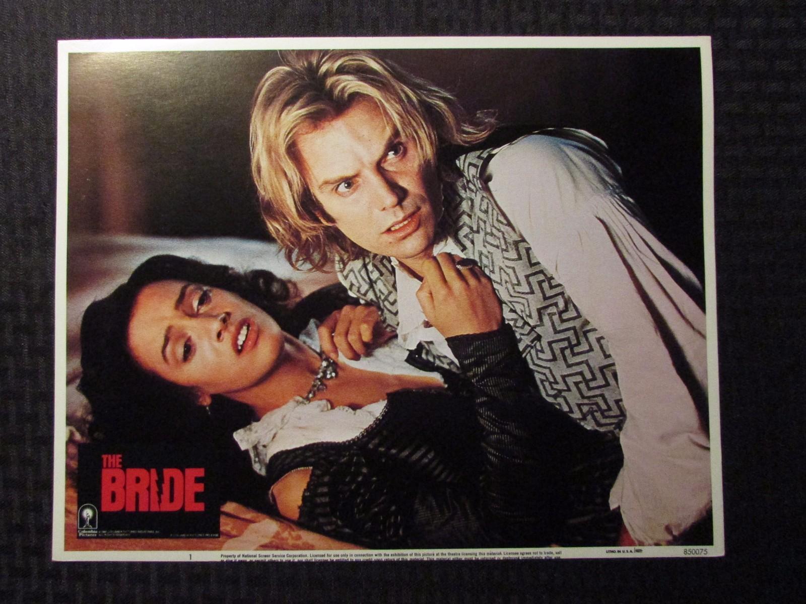 1985 THE BRIDE Original Horror Lobby Card Set of 8 14x11" VF 8.0 Sting