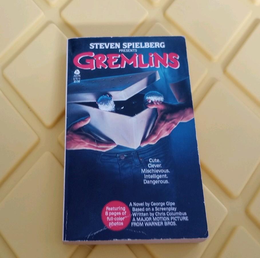 Steven Spielberg GREMLINS Movie Book 1984 VINTAGE PAPERBACK Original 1st Print