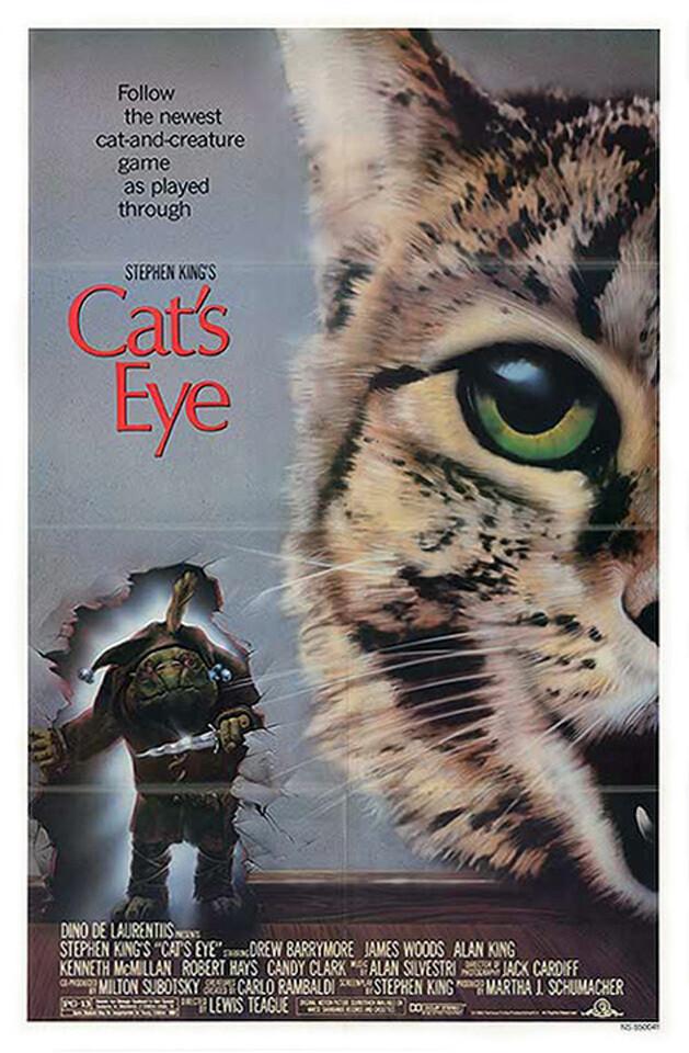Cat's Eye (1985) Movie Poster, Original, SS, Unused, NM, Folded