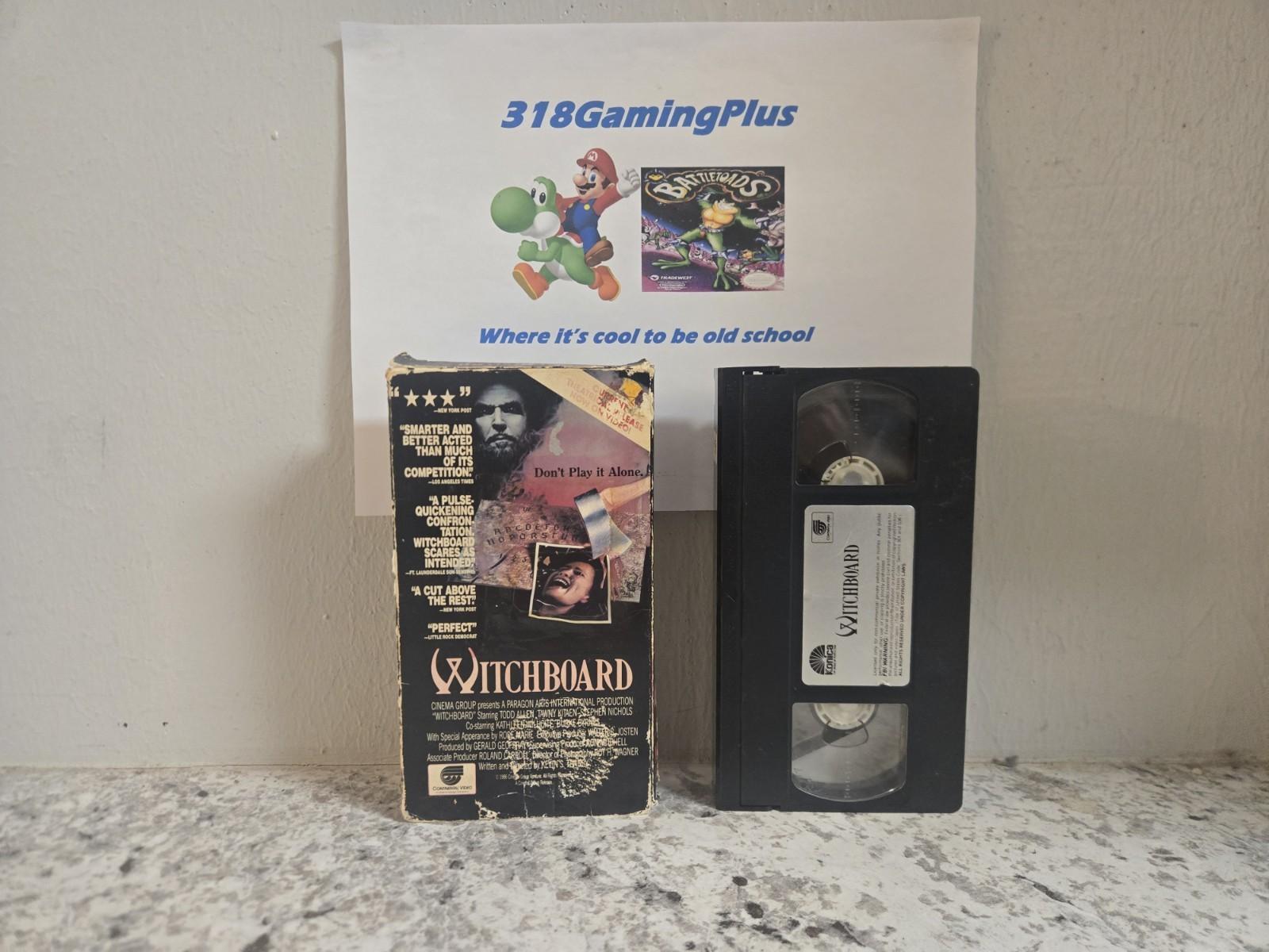 Witchboard (VHS, 1986) CIB SLIPCOVER RARE FAST SAME DAY SHIPPING CULT 