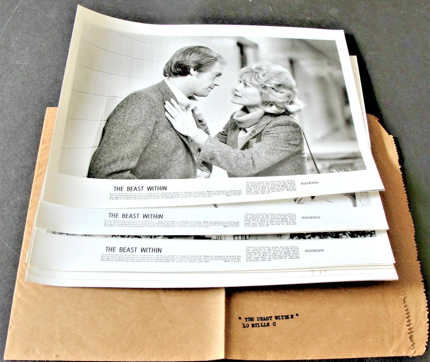 1982-The Beast Within -Movie, Black & White, Full Set of (10) Still Photos.