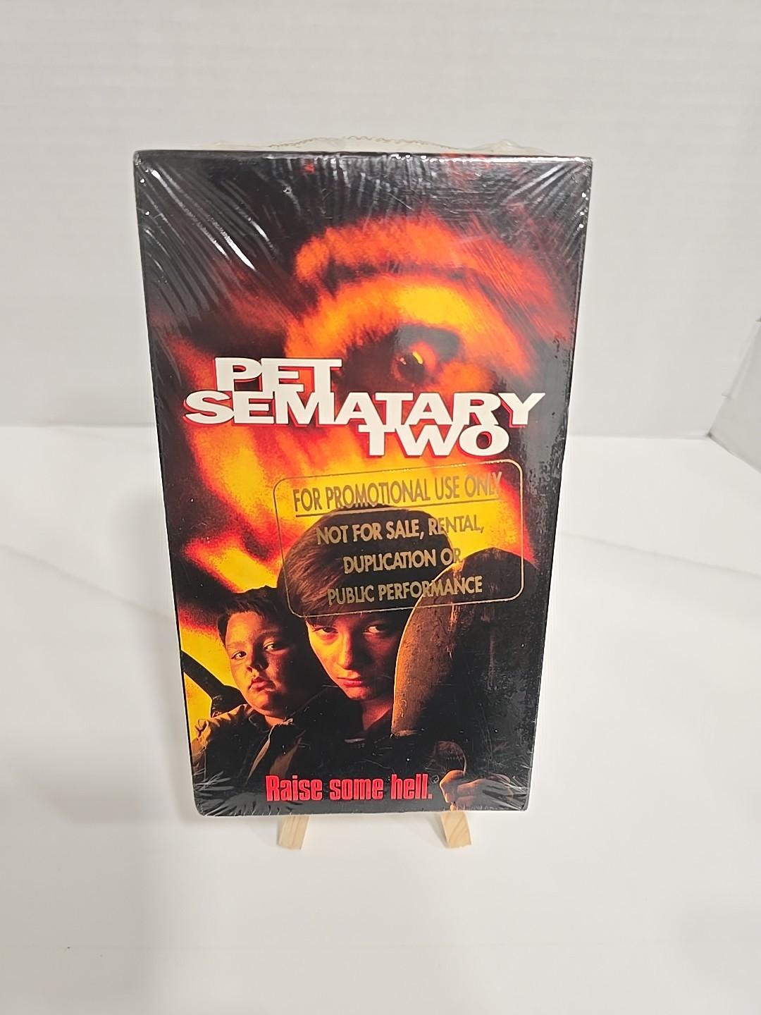 🔥 Pet Sematary Two (VHS, 1992) Horror Edward Furlong Promo SCREENER SEALED NEW