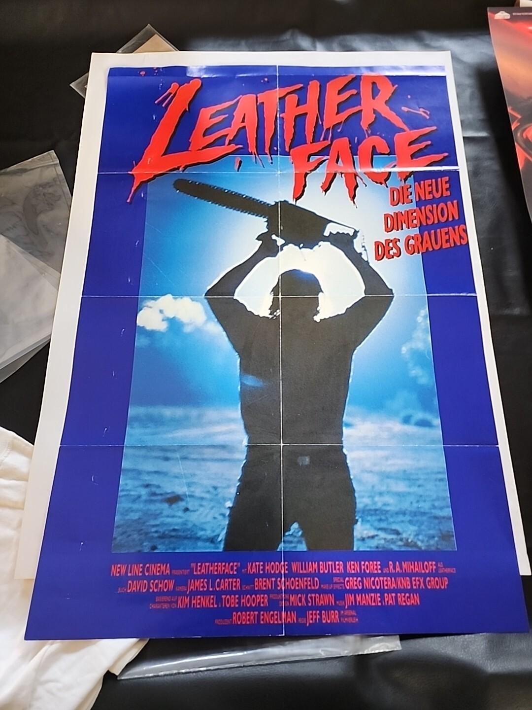 Vintage Original Leatherface: The Texas Chainsaw Massacre III 1990 Poster Grail 