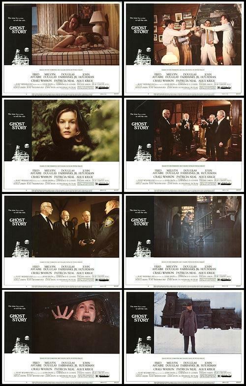GHOST STORY original 1981 lobby card set FRED ASTAIRE/ALICE KRIGE 11x14 posters