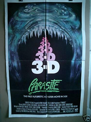 PARASITE~1 SHEET~1982~ORIGINAL~MOVIE POSTER~ HORROR~DEMI MOORE