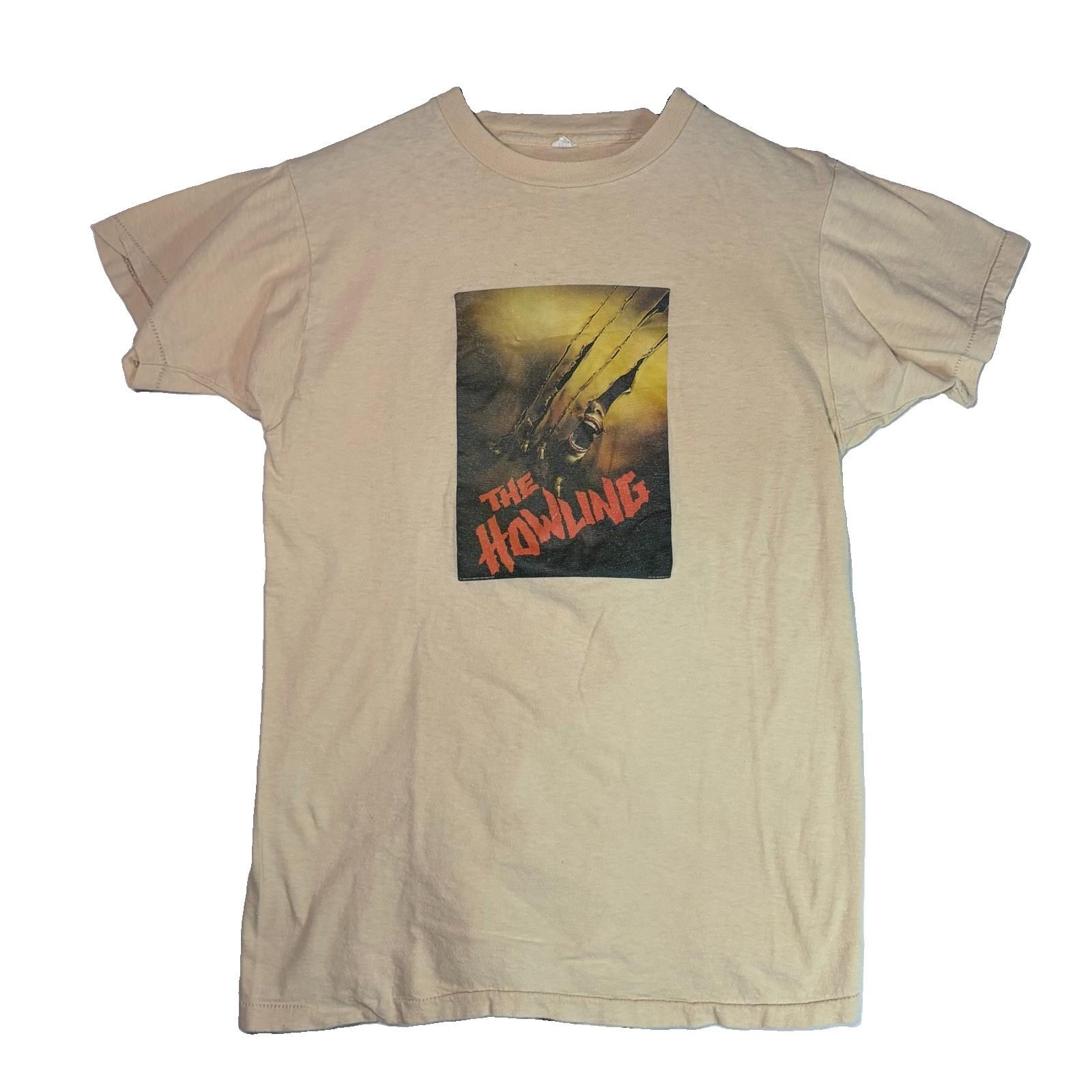 RARE Vintage 80s THE HOWLING HORROR MOVIE PROMO POSTER 1981 Large T-shirt