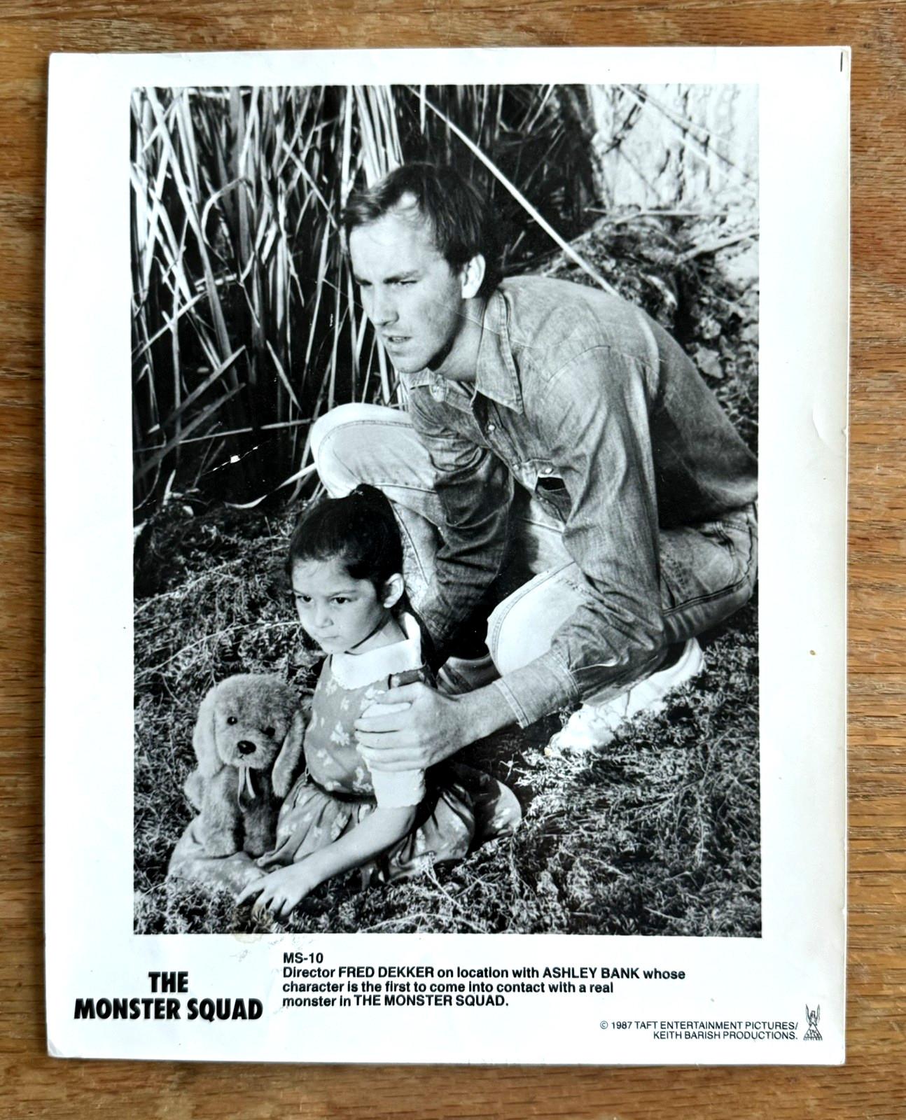 Vtg 1987 The Monster Squad Fred Dekker & Ashley Bank 8" x 10" Promotional Photo