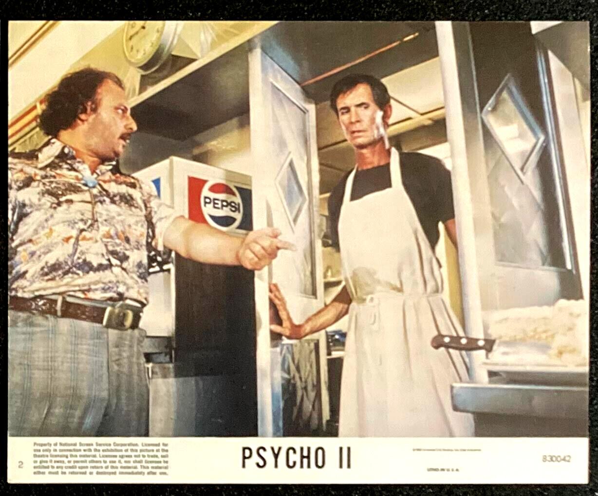 PSYCHO 2 Original Movie Lobby Card Anthony Perkins Norman Bates Slasher Horror