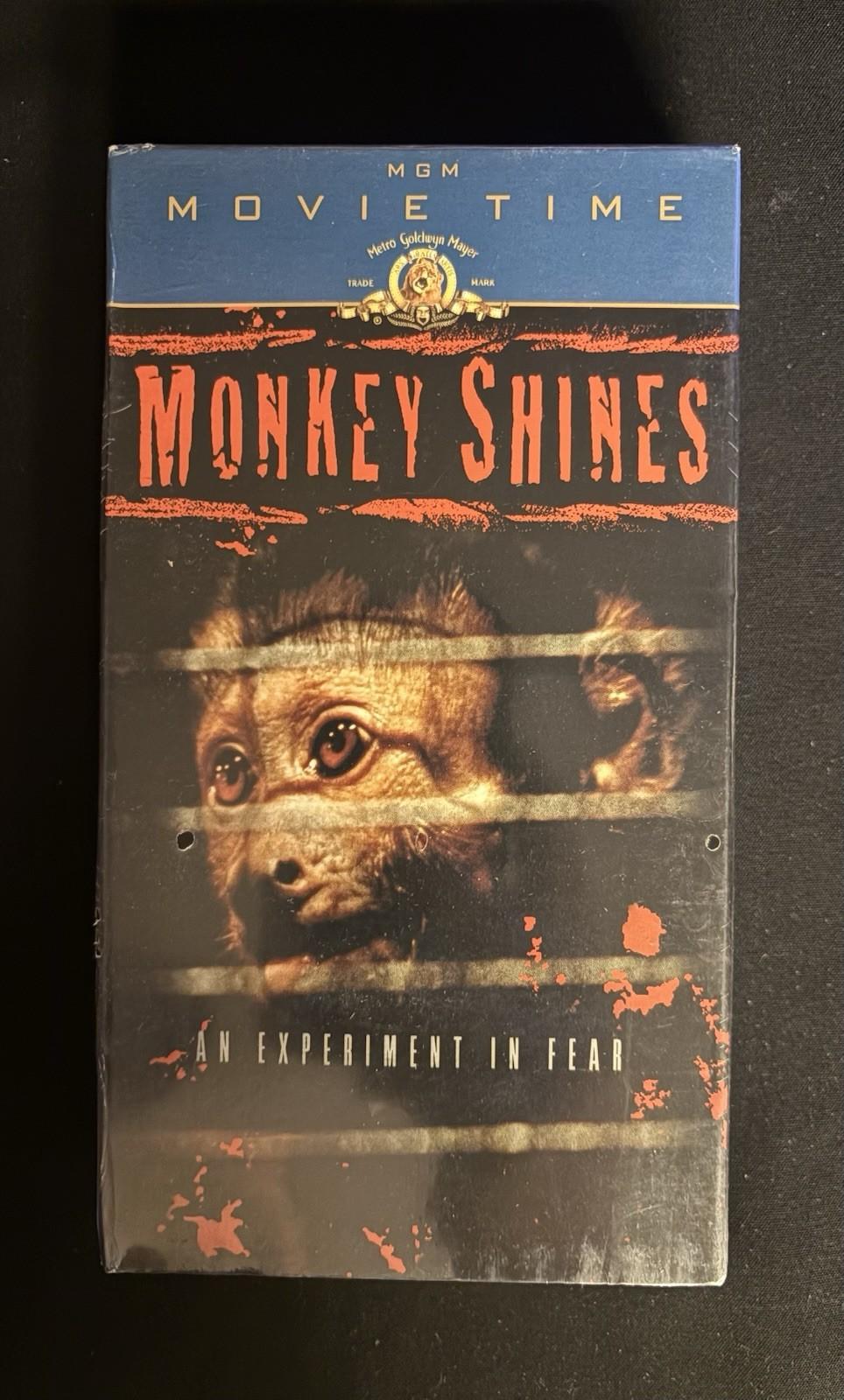 Monkey Shines, 1988. WATERMARK SEALED (VHS 2000 MGM Home Entertainment Release)