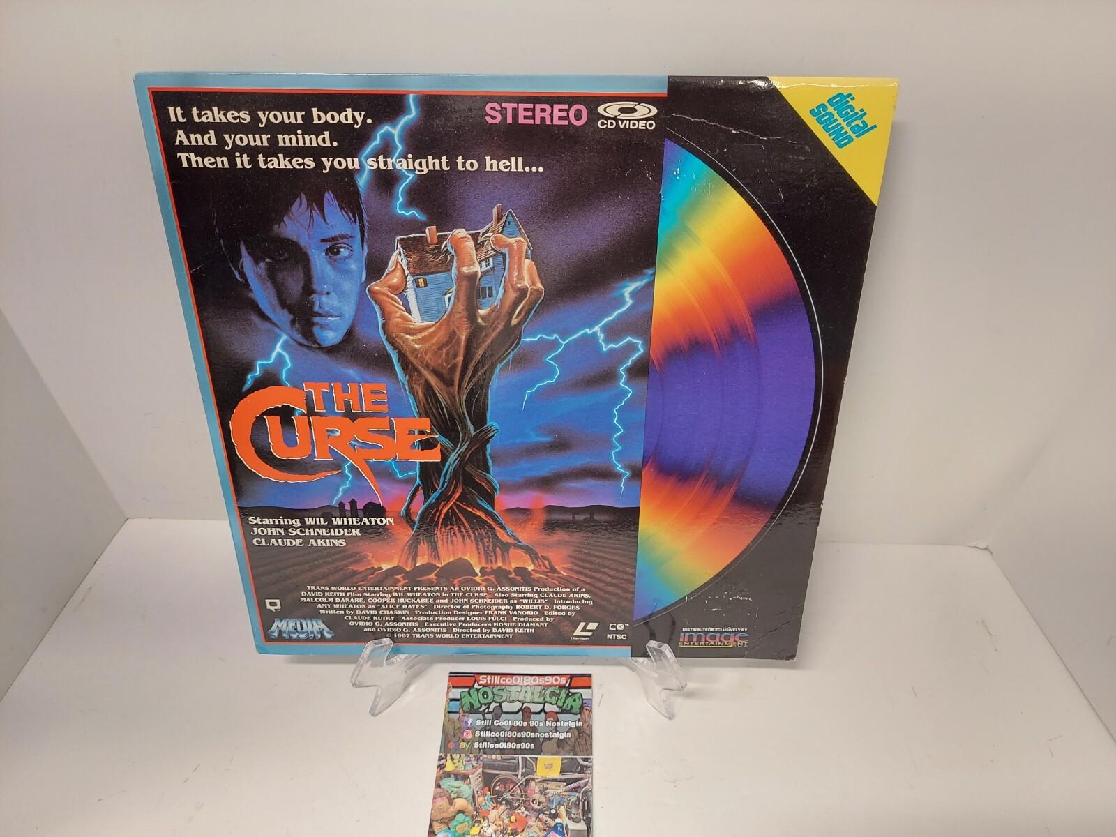 The Curse Laserdisc LD Nice Shape NOT DVD 