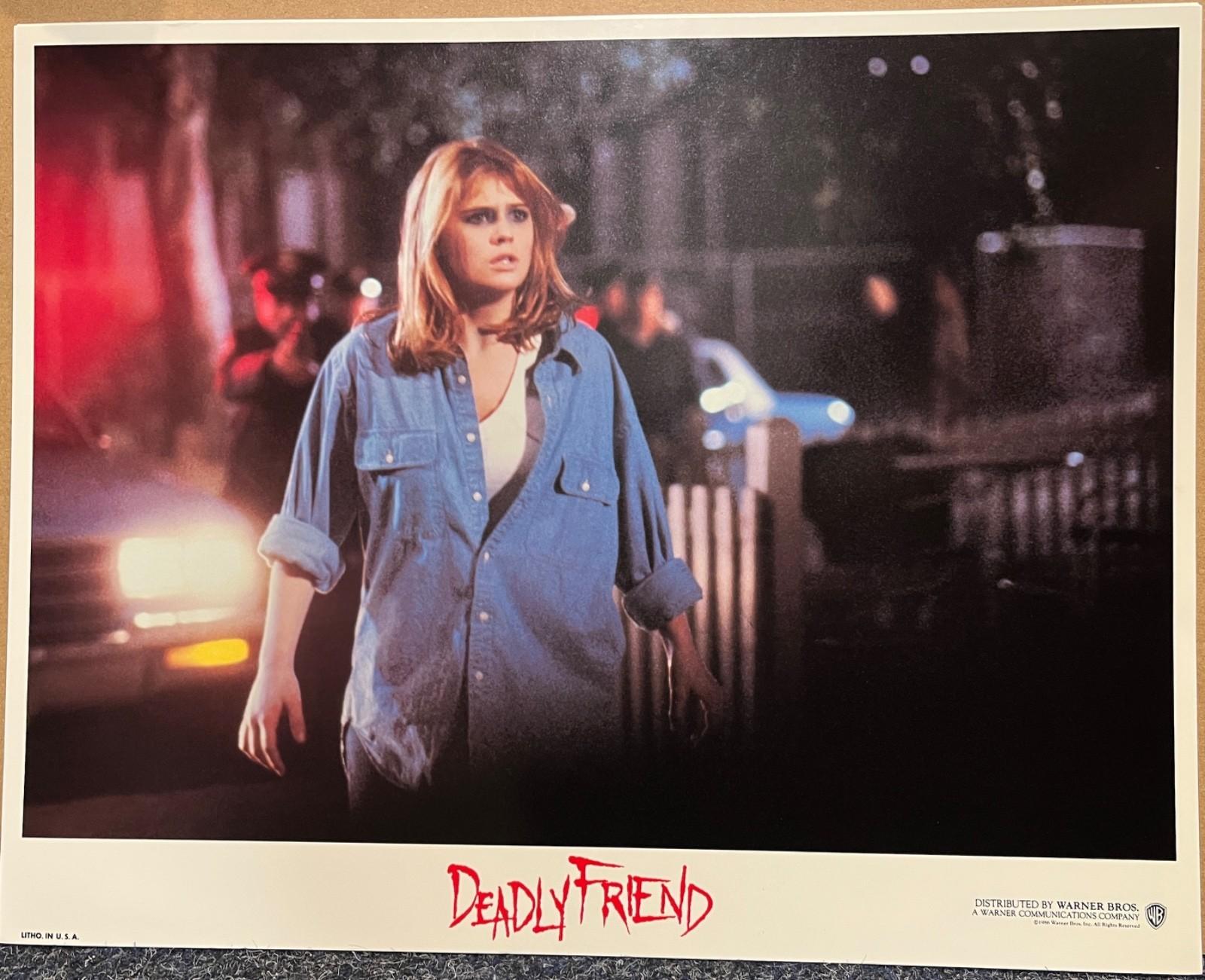 The DEADLY FRIEND compl. US lobby card set 8AHF 11x14 Wes Craven, Kristy Swanson