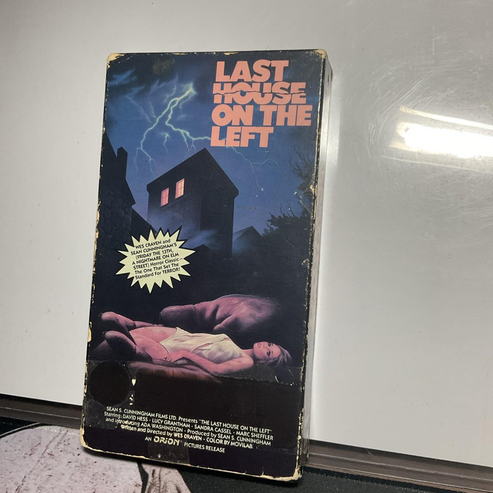 Last House On The Left VHS vestron video RARE Ex Rental