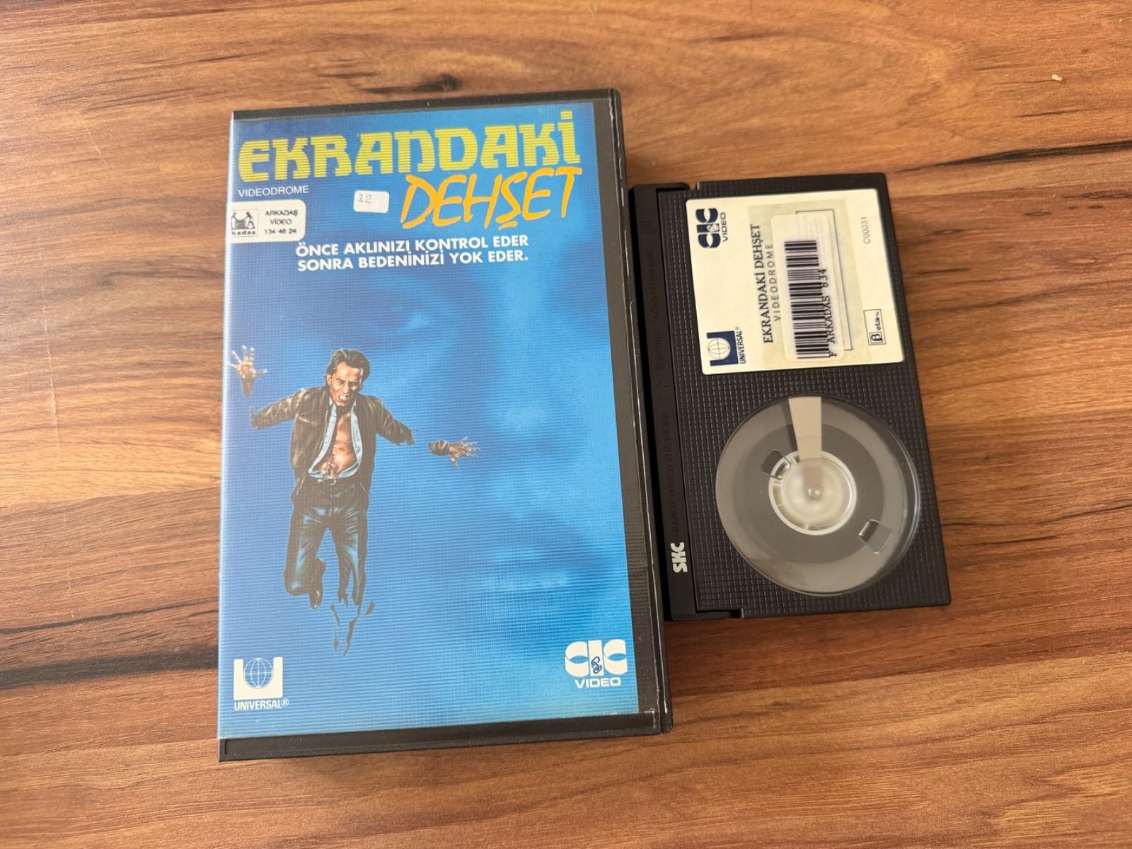 RARE Betamax Videodrome (1983) Turkish Beta TAPE David Cronenberg Cult Horror
