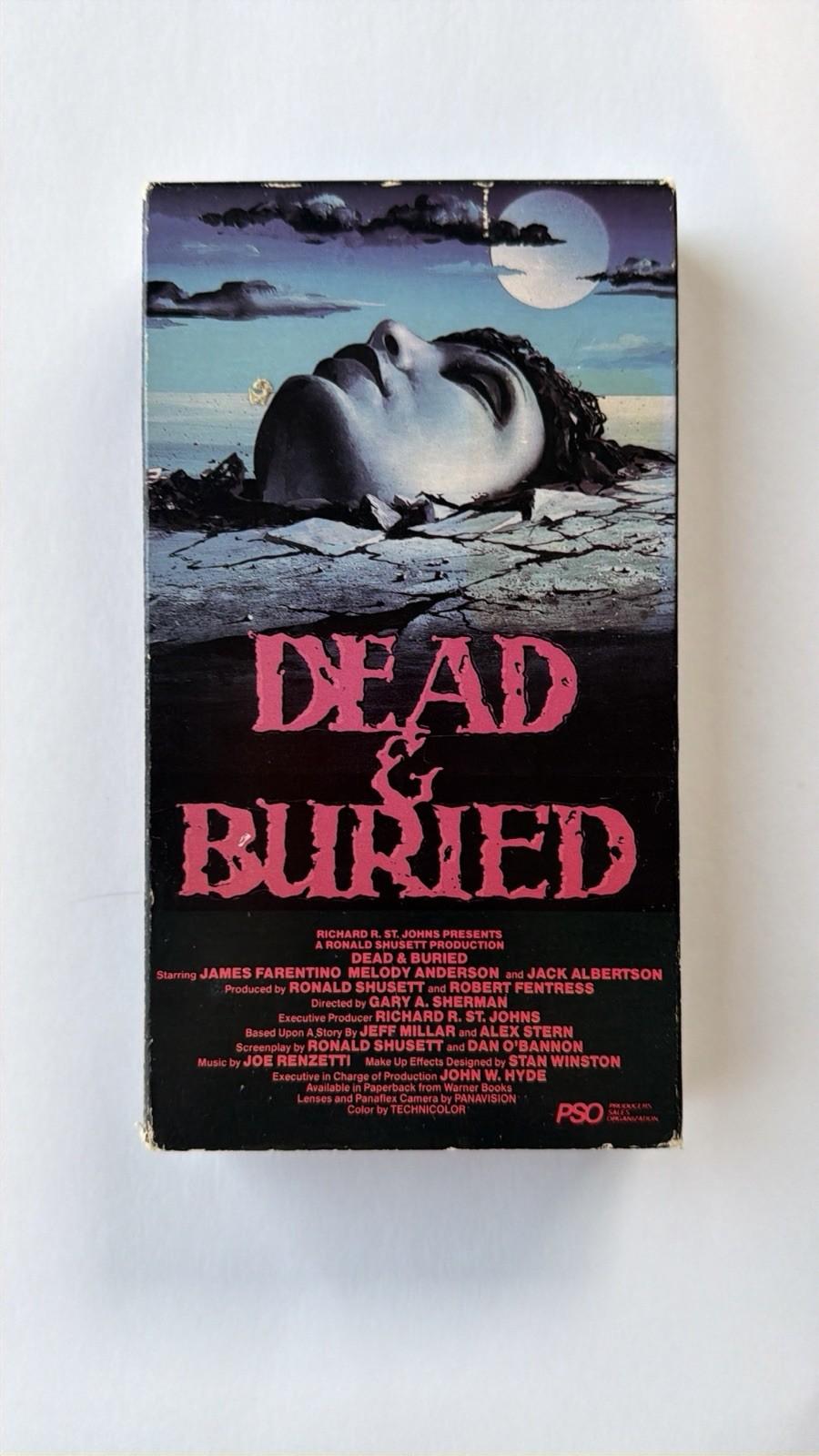 Dead & Buried VHS 1983 Vestron Video Horror Cult Slipcover OOP Rare