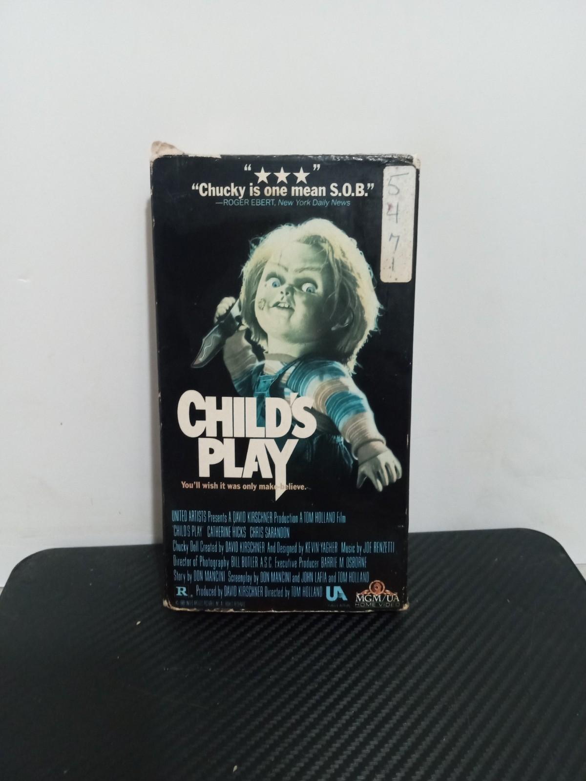CHILD'S PLAY (VHS, 1988) Doll Horror MGM/UA First 1st Print Rare OG Chucky