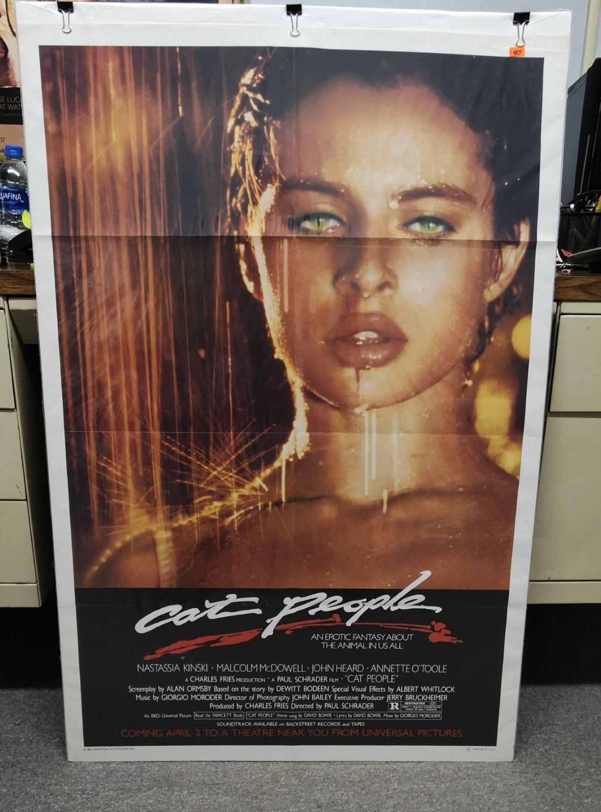 CAT PEOPLE Advance (1982) - ORIGINAL THEATRICAL ONE SHEET MOVIE POSTER