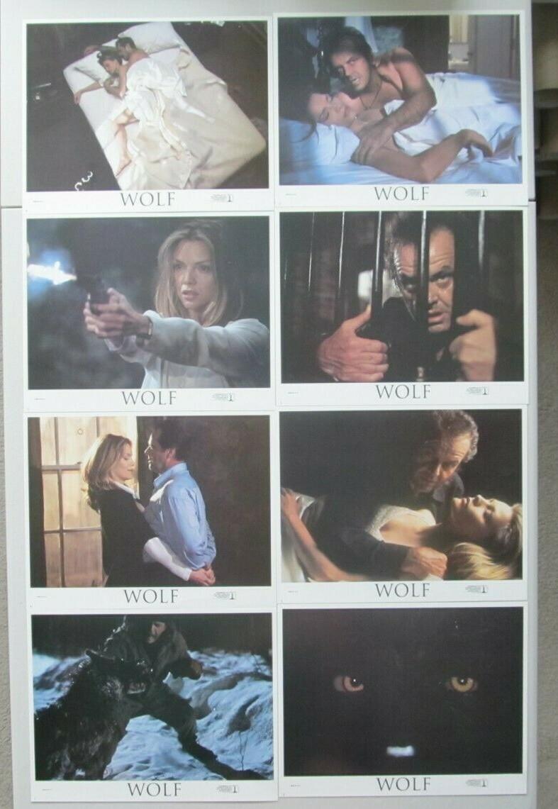 WOLF ORIGINAL 11X14 LOBBY CARD SET OF 8 1994 JACK NICHOLSON MICHELLE PFEIFFER
