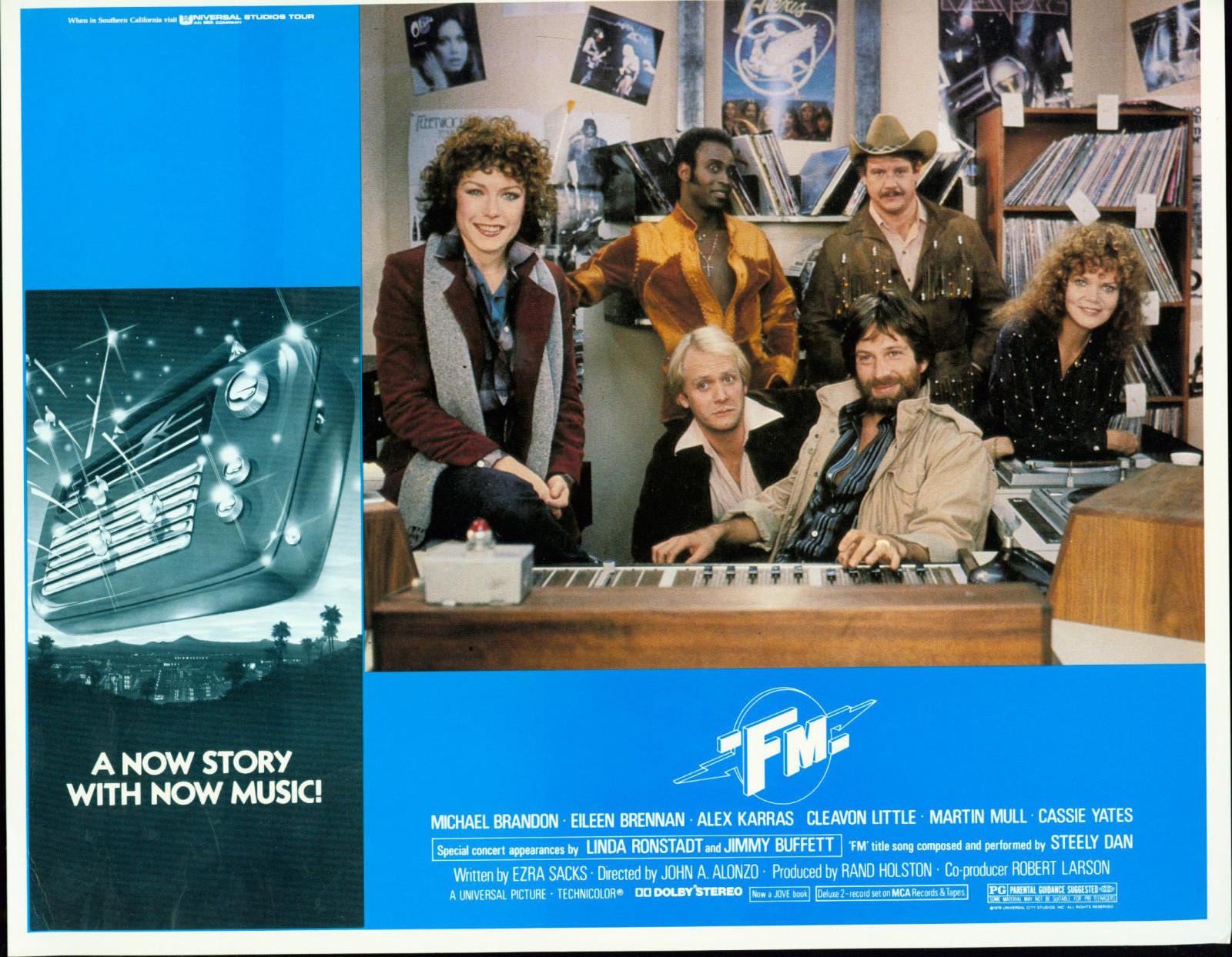 FM 1978 film LOBBY CARD SET Martin Mull Cleavon Little Steely Dan Linda Ronstadt