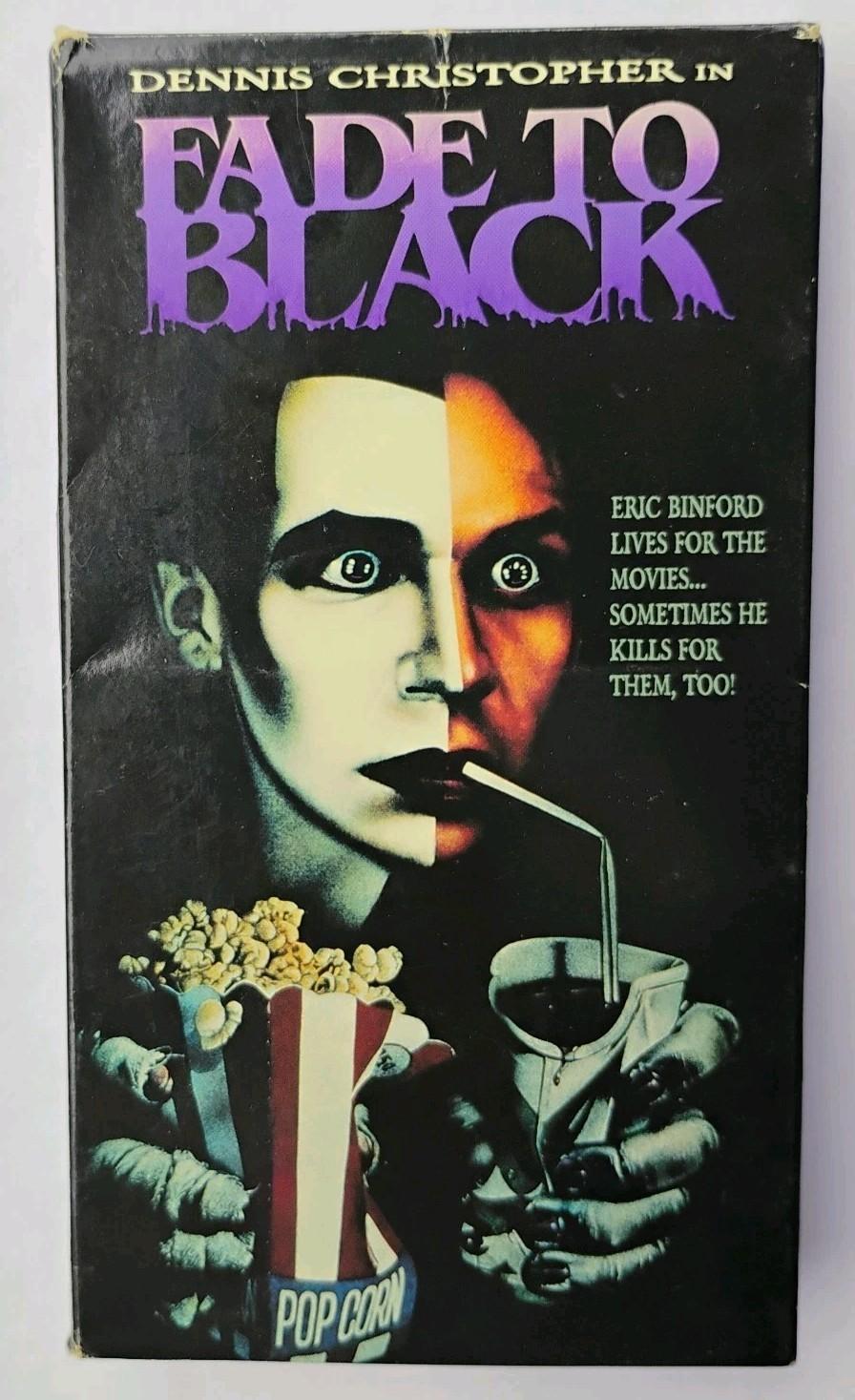 Fade to Black VHS Tape Rare 1980 Vintage Horror OOP