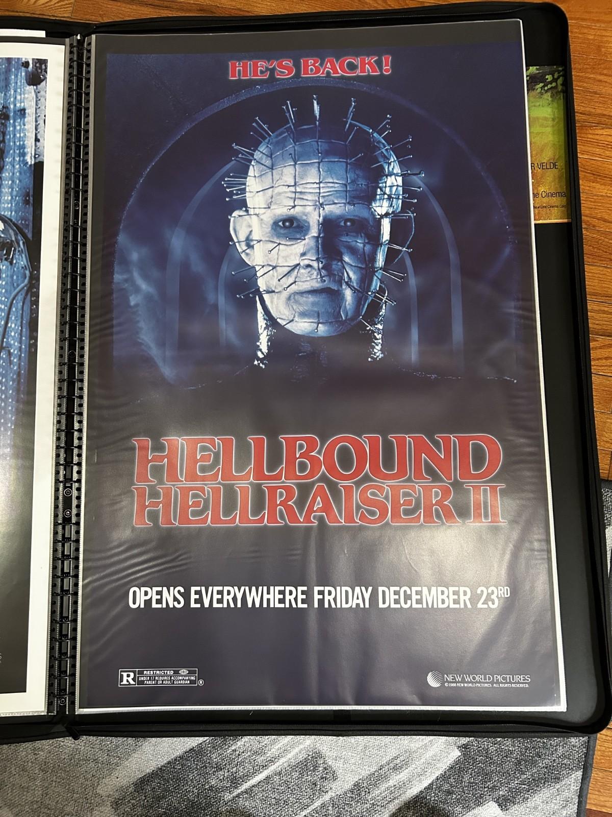 Hellbound Hellraiser II (1988) Original one sheet SS 26.5 x 40 Horror Theatrical
