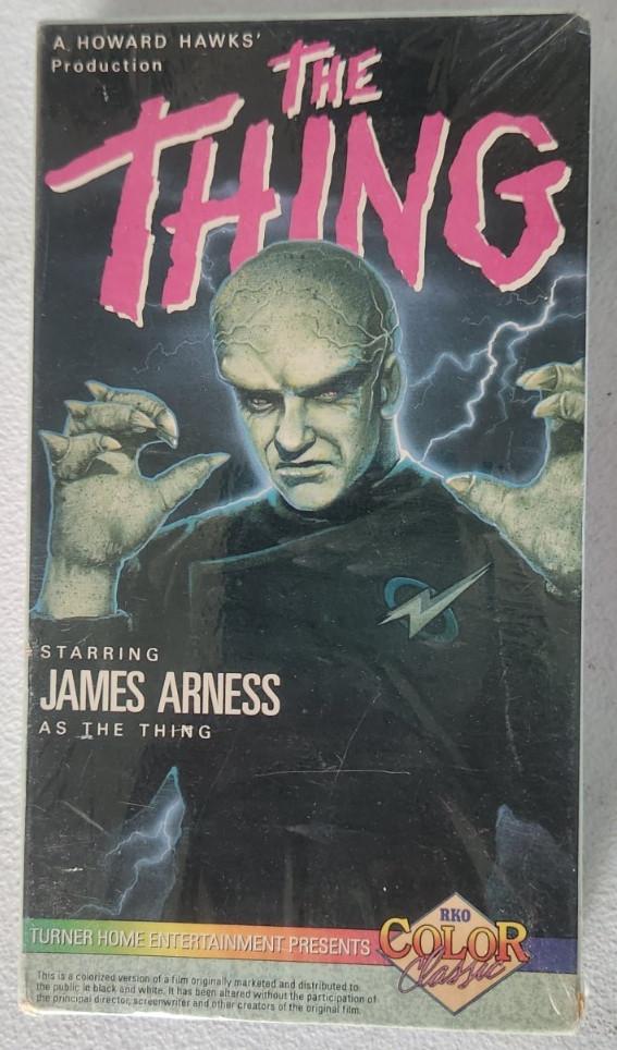 The Original 1951 The Thing. Vintage VHS 1989. James Arness. Horror. Sealed