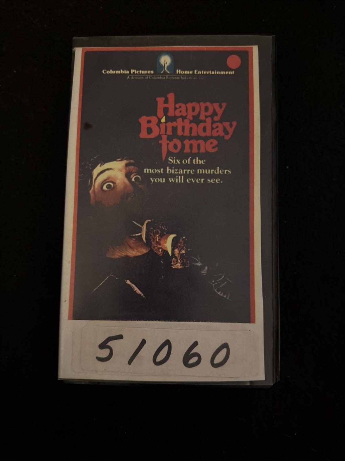 Happy Birthday To Me (1981, VHS) Rare RCA Slasher Horror