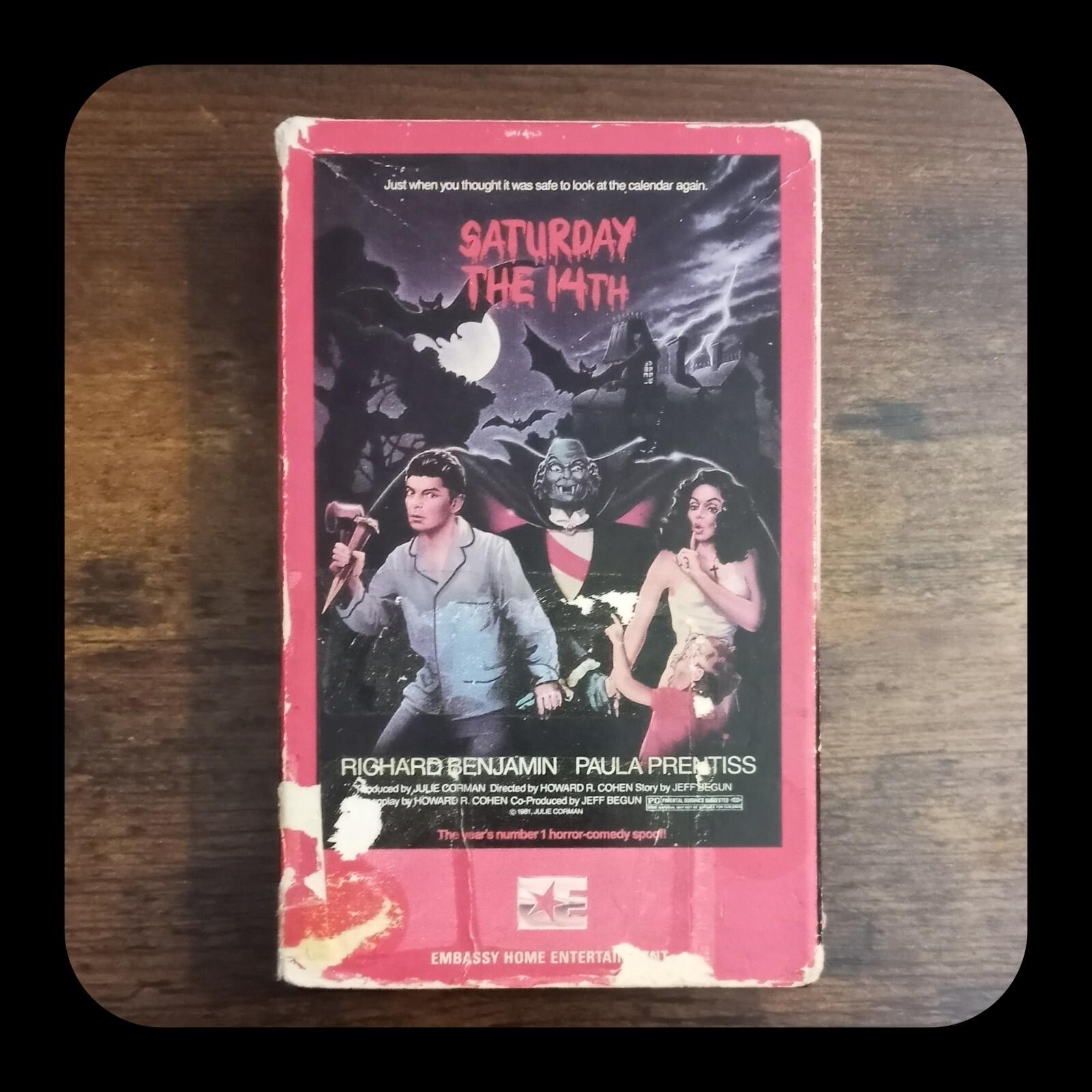 SATURDAY THE 14TH - BETAMAX - ©1983 EMBASSY 80's Cult Horror Comedy BETA NOT VHS