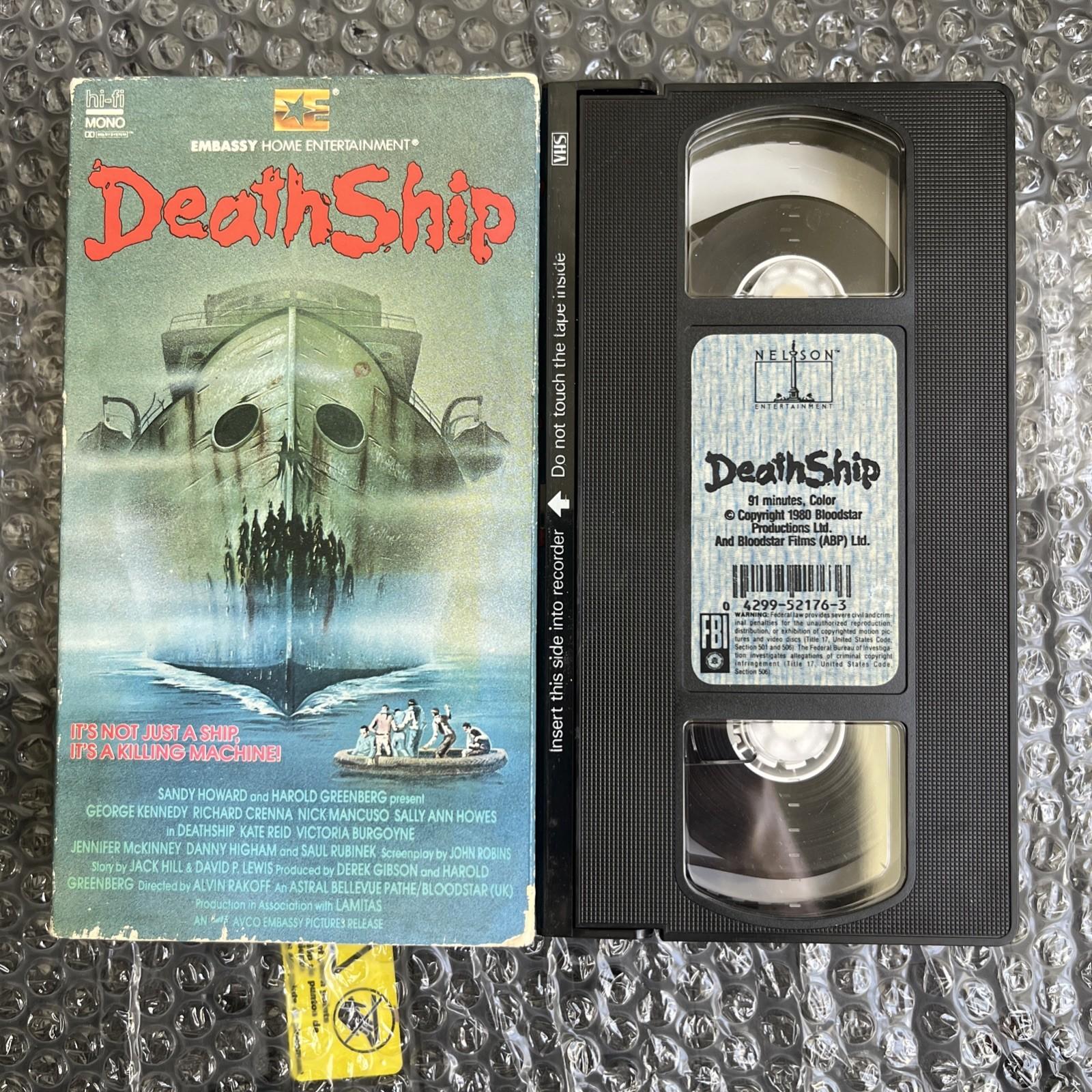 1980 Death Ship VHS With Box Embassy Home Entertainment Cassette Tape Classic
