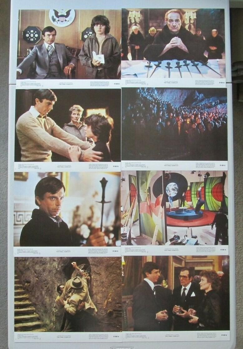 FINAL CONFLICT ORIGINAL 11X14 LOBBY CARD SET OF 8 1981 THE OMEN III 3 SAM NEILL