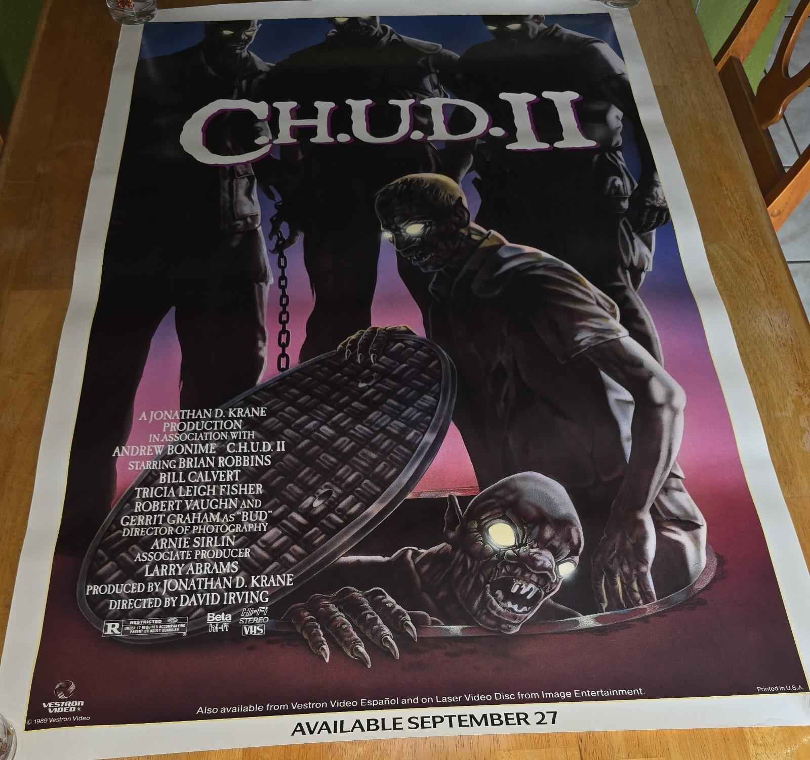 1989 C.H.U.D. II Movie Promotional Poster 27x41