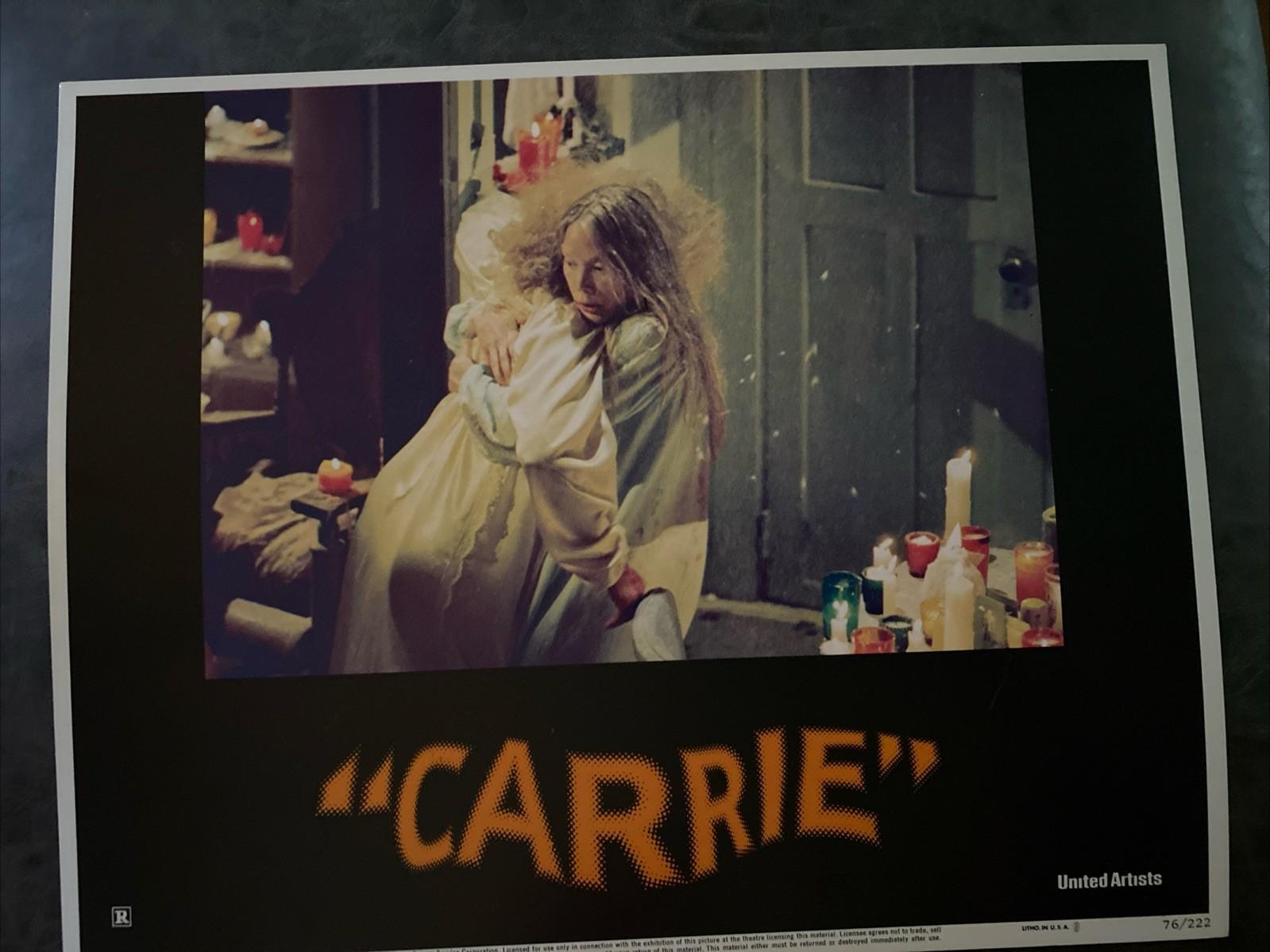 CARRIE 1976 Original Vintage Lobby Card with Sissy Spacek & Piper Laurie