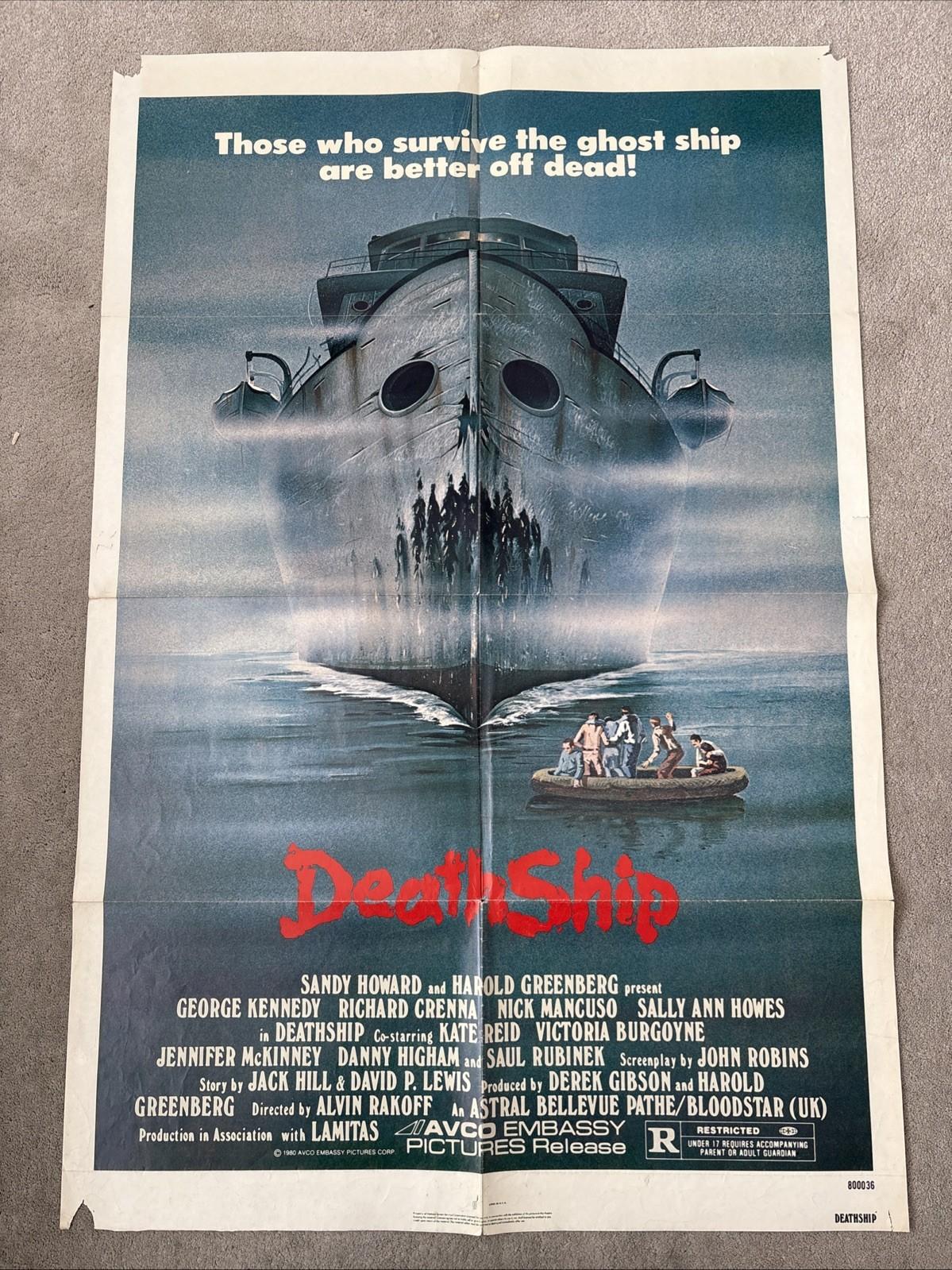 Death Ship (1980) Original US One Sheet Horror Movie Poster George Kennedy