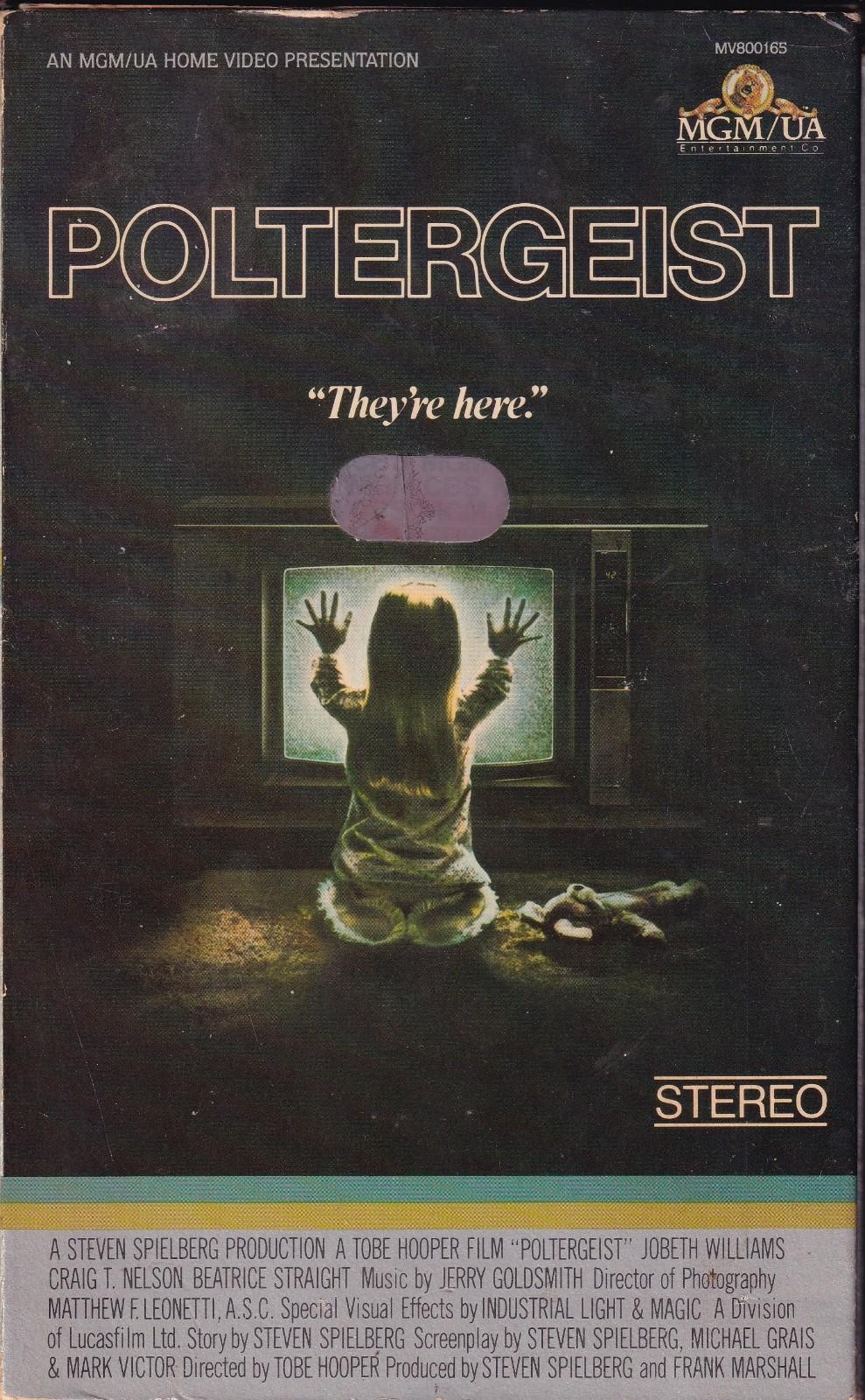 VHS - POLTERGEIST 1982 Early Big Box Side Open - Horror MGM Rare Version